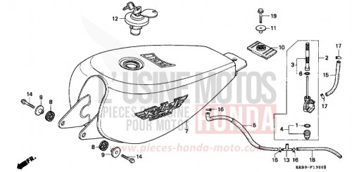 RESERVOIR A CARBURANT CA125S de 1995